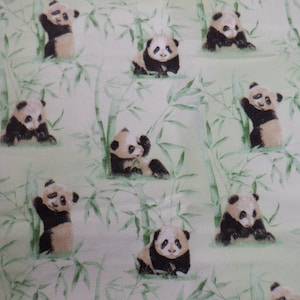 Pandas - Cotton Flannel Pillowcase