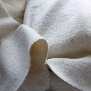 Natural Color Undyed - Higher Weight - 300 GSM - 100% Organic Cotton Flannel - Pillowcase - not bleached - GOTS Certified
