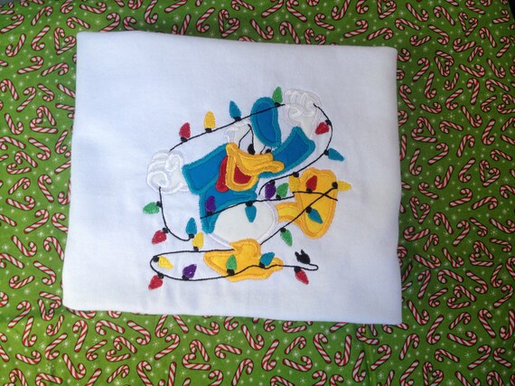 donald duck christmas shirt