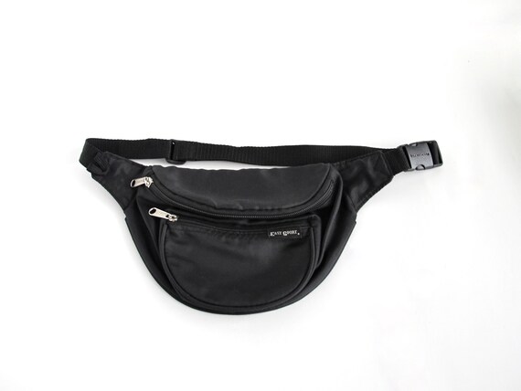 Vintage Fanny Pack, Black Belt Bag, Eastsport - image 1