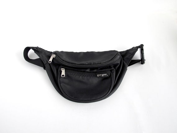 Vintage Fanny Pack, Black Belt Bag, Eastsport - image 5