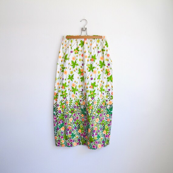 Vintage Long Skirt, Floral Maxi Size Small Alice … - image 2