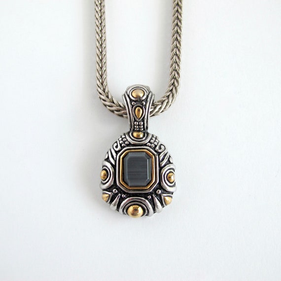 Vintage Choker, 90's Necklace, Snake Chain