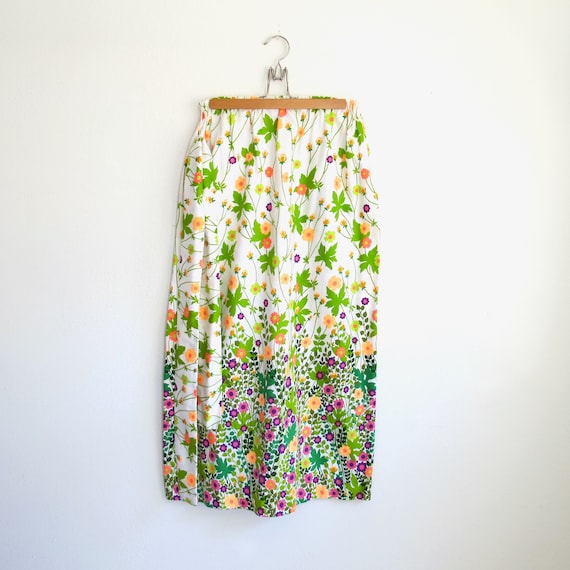 Vintage Long Skirt, Floral Maxi Size Small Alice … - image 1