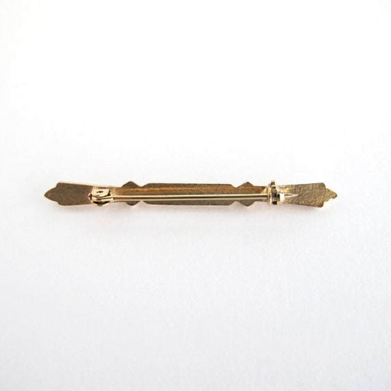 Vintage Brooches, Faux Pearl Bar Pins - image 6