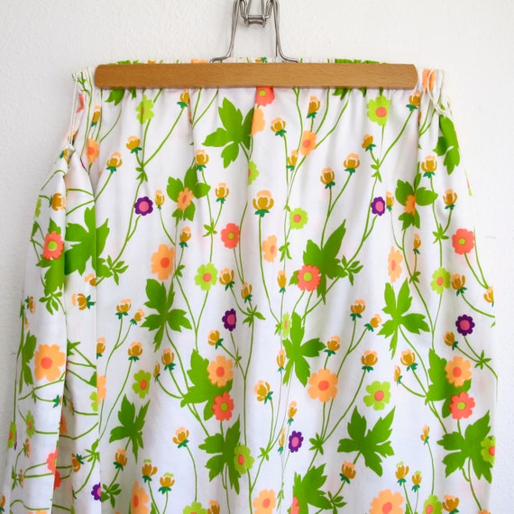 Vintage Long Skirt, Floral Maxi Size Small Alice … - image 7