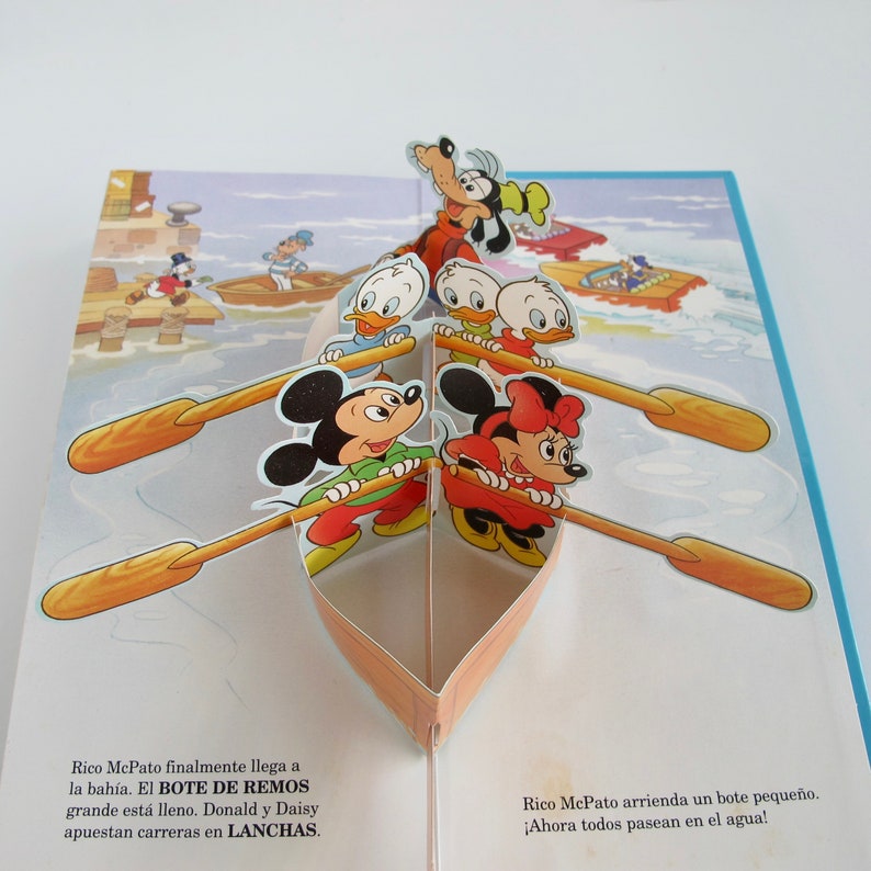 Vintage Disney Children's Pop up Book in Spanish Etsy