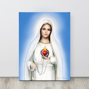 Our Lady of Fatima, Immaculate Heat of Mary Gallery Wrapped Canvas