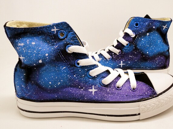 galaxy painted converse