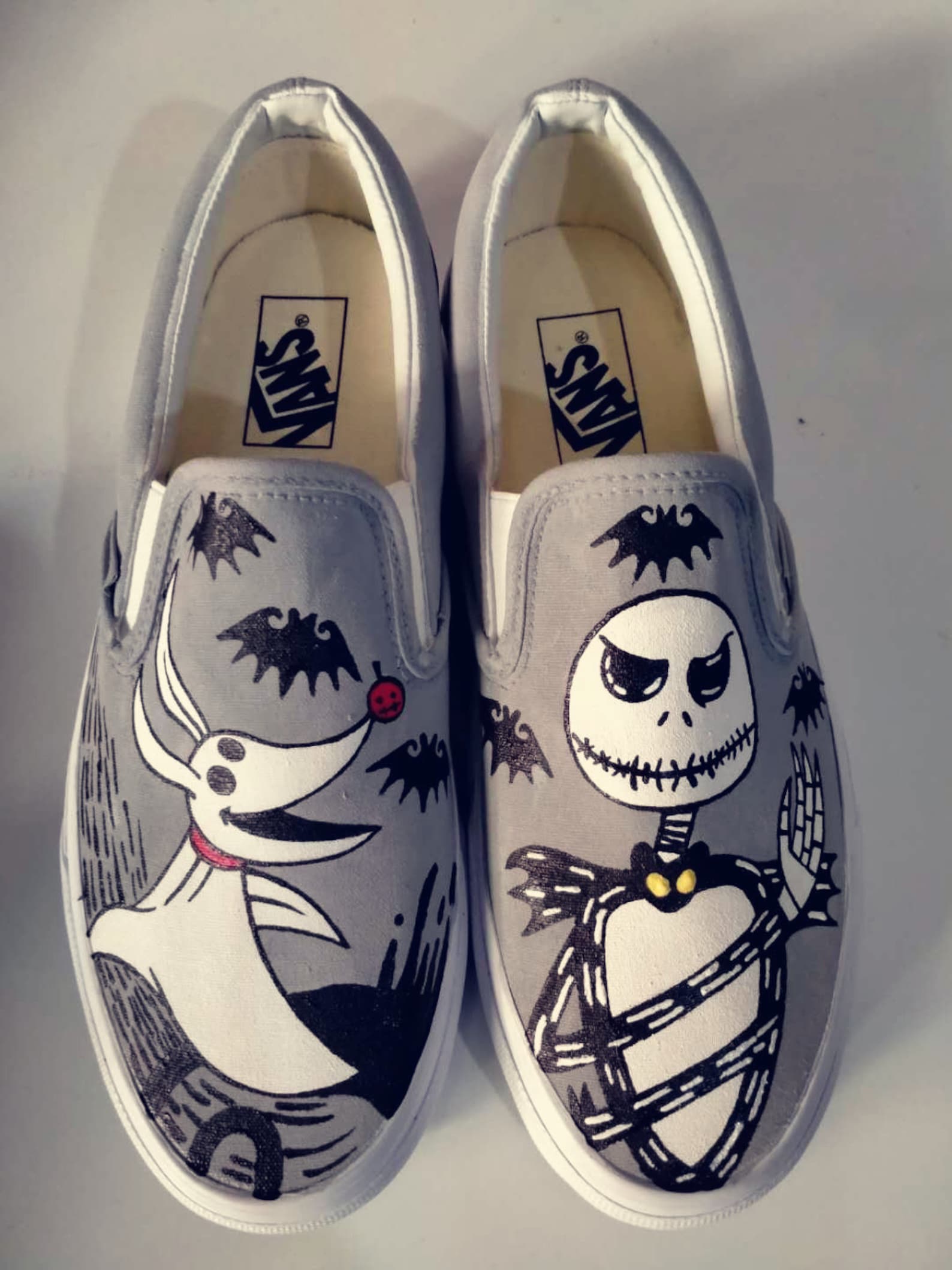 The Nightmare Before Christmas Vans Shoes Etsy UK