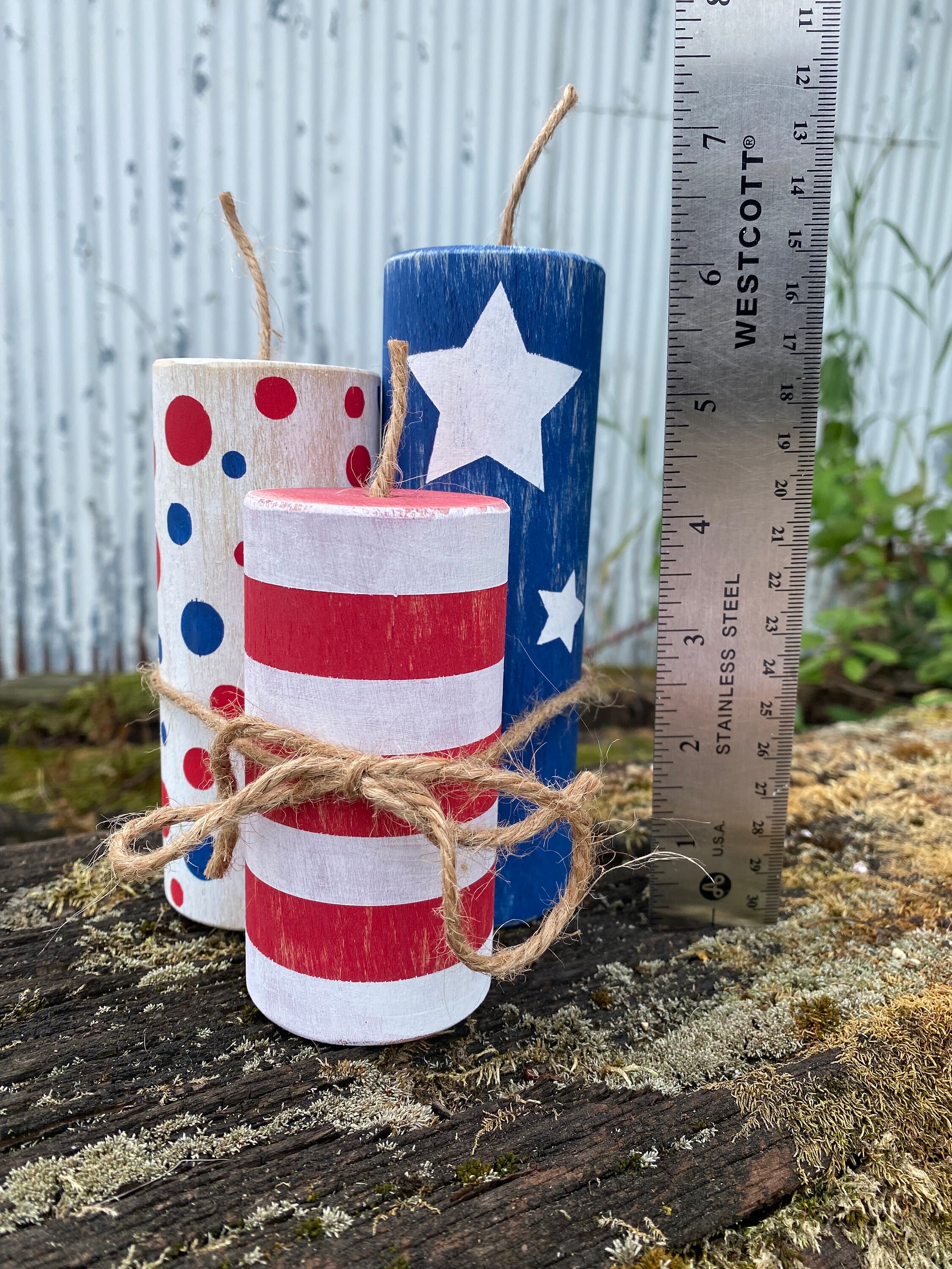 Handmade Decorative Wooden Firecrackers - 6