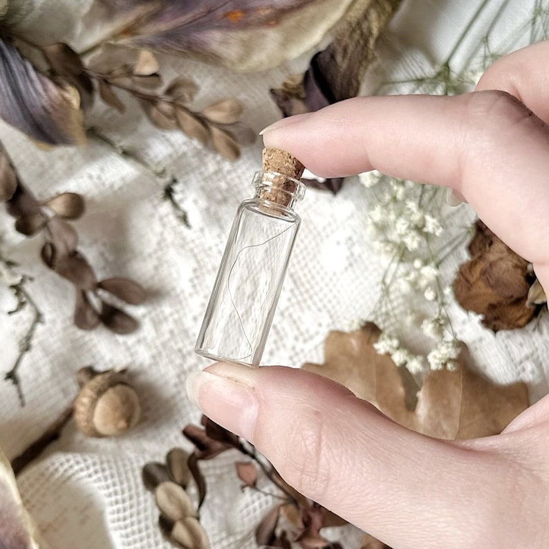 My Boyfriend's Nipple Hair in Glass Vial, Human Hair Curio, Natural History, Curiosity, Oddity, Altar Decor, Apothecary, Unique Gift Idea image 1