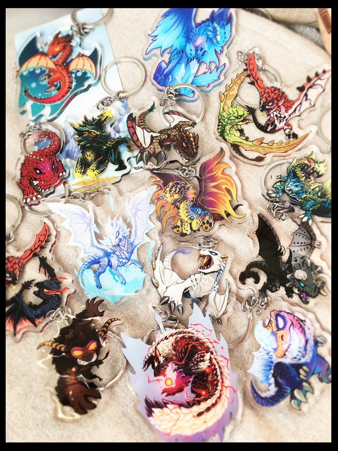 MHW Monster Hunter World Iceborne Doubleside Charms Etsy