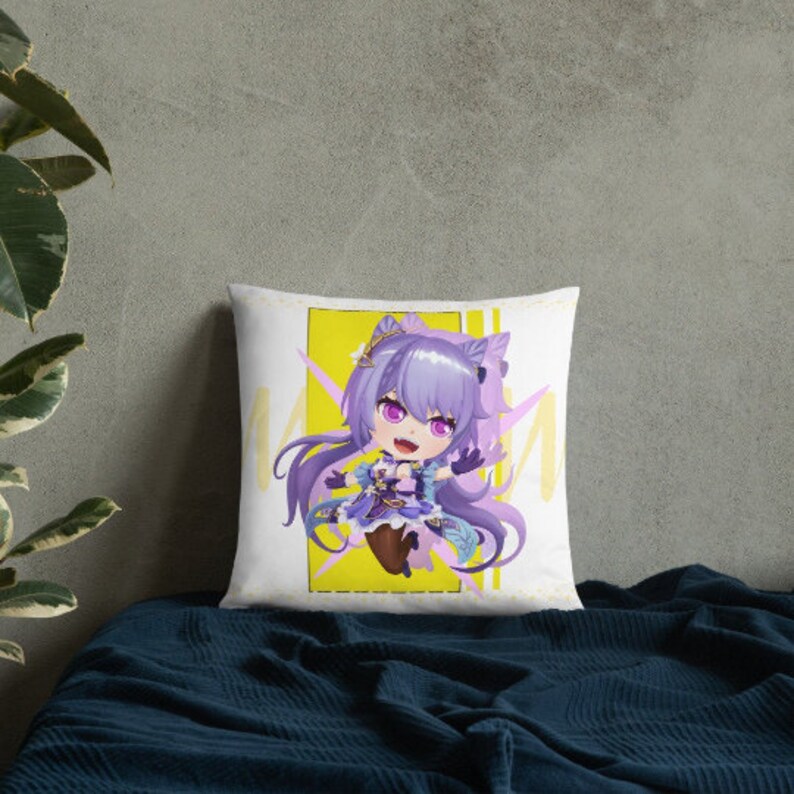Genshin Impact Keqing Basic Pillow | Etsy