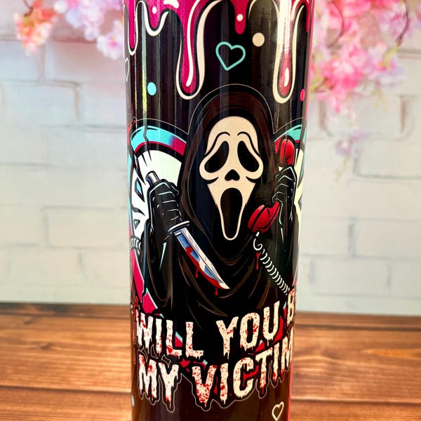 Ghostface Tumbler | Scream Movie Inspired Stainless Steel Cup