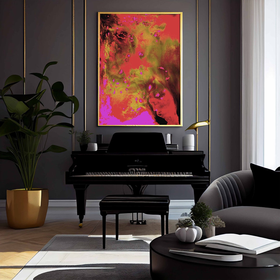 Pink Gold Wall Decor Pink and Gold Wall Art Pink Wall Art Etsy