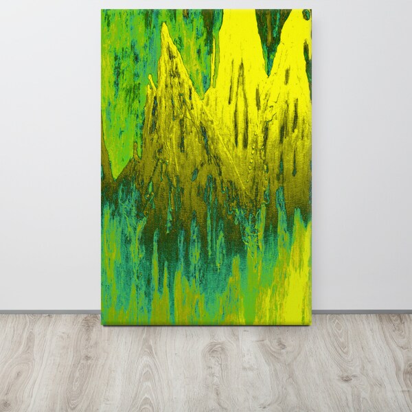 Large Yellow Wall Art Etsy