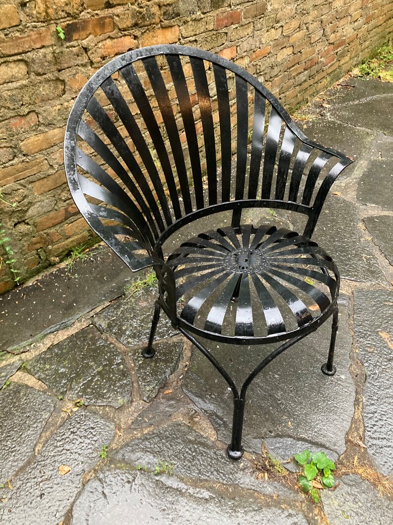 Francois Carre Fan Back Garden Chair Etsy
