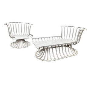 Herbert Saiger for Russell Woodard MCM Chair and Chaise Lounge Set