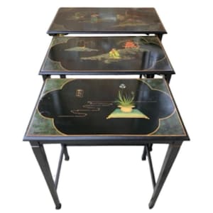 chinoiserie nesting tables