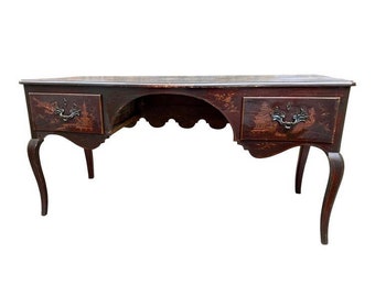 antique chinoiserie motif writing desk