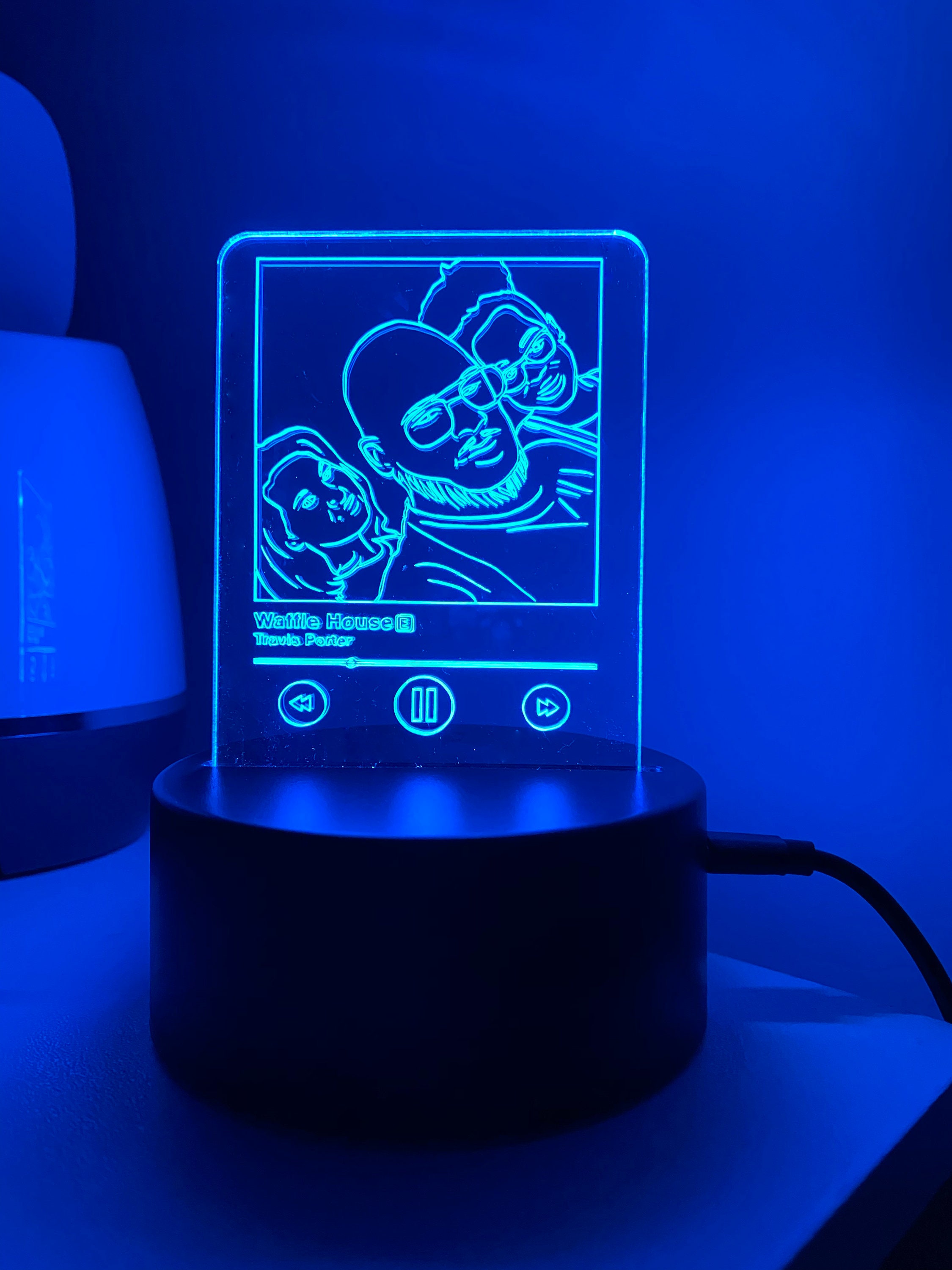 Custom LED Song Lamp Spotify Song Lamp Apple Music LED Etsy