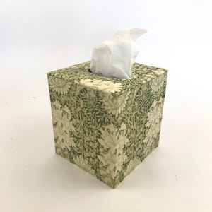 Tissue Box Cover Made With Floral Fabric
