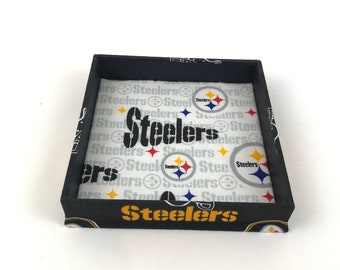 Catchall Tray Made With Pittsburgh Steelers Fabric