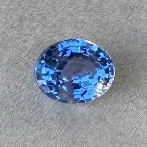 2.45 Cts Unheated Blue Sapphire Loose Gemstone, Oval Blue Sapphire Engagement Ring White Yellow Gold Jewelry, Anniversary gift for her