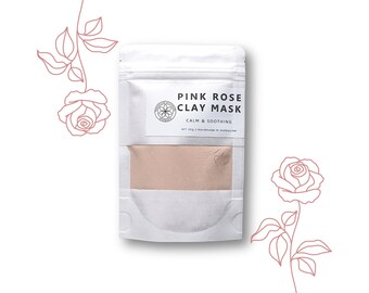 Pink Rose Facial Clay Mask For Sensitive Skin