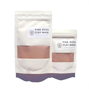 Pink Rose Facial Clay Mask For Sensitive Skin