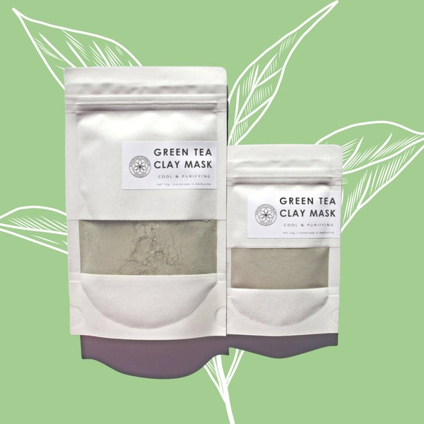 Matcha Green Tea Facial Clay Mask For Oily Acne Skin