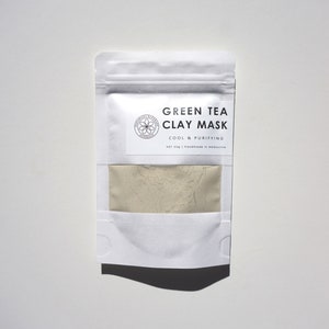 Green Tea Organic Facial Clay Mask For Combination Oily skin