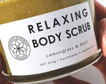 Lemongrass And Basil Relaxing Body Scrub