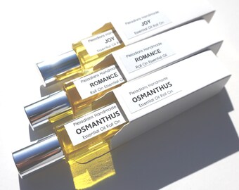 Essential Oil Roll On Perfume Trio Set, Natural Perfume Oil