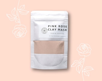 Pink Rose Facial Clay Mask For Sensitive Skin