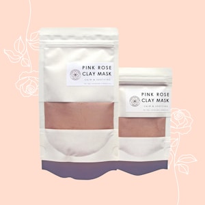 Pink Rose Facial Clay Mask For Sensitive Skin