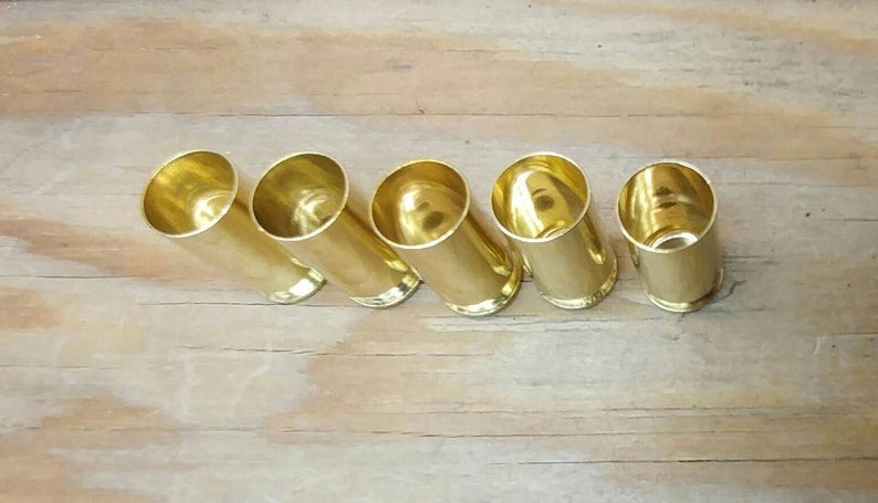Cleaned 45 ACP Brass Sized Deprimed 100 Empty Brass Casings Fully processed 45ACP Brass All Small Primer .45 AUTO Brass