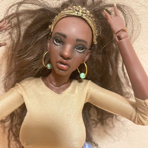 bjd doll dark skin tone plus size