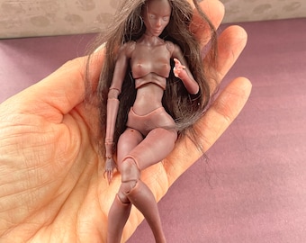 1/12 dark skin tone bjd doll dollhouses miniature
