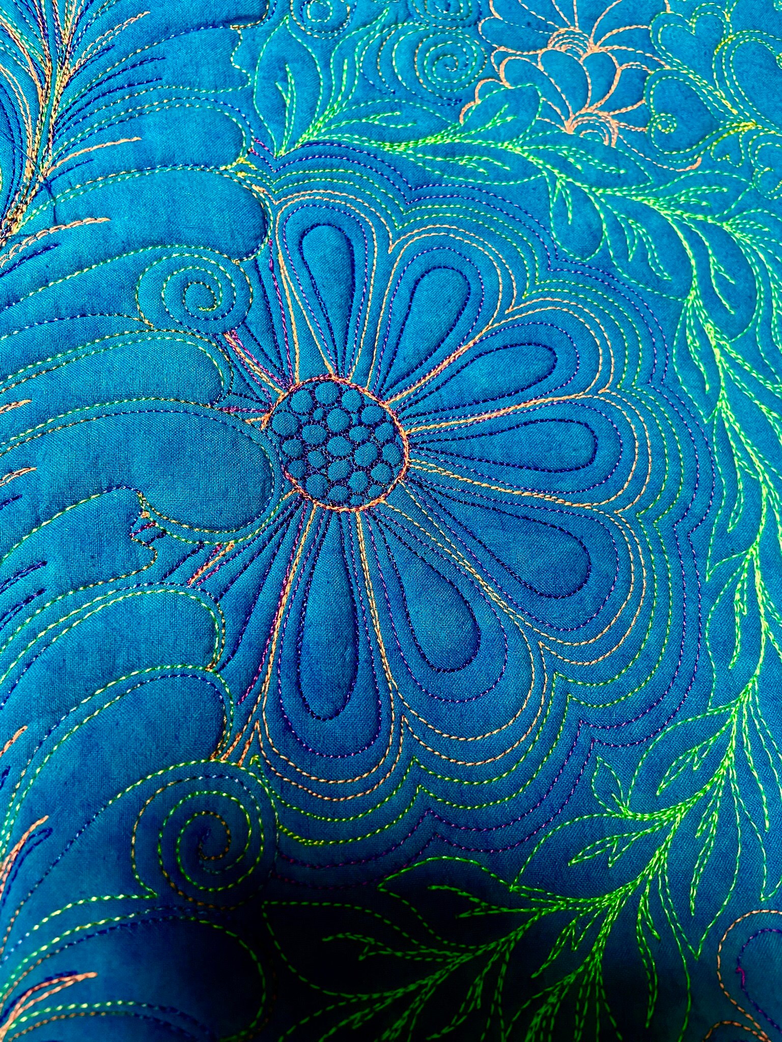 Blue Graffiti Quilt Wall Hanging - Etsy