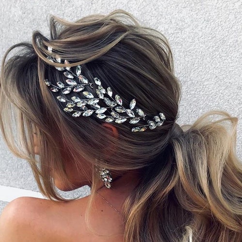 Diamond Hair Pins Bridal Side Hair Piece Rhinestone Hair Clip - Etsy Diamond Hair Pins Bridal Side Hair Piece Rhinestone Hair Clip - Etsy
