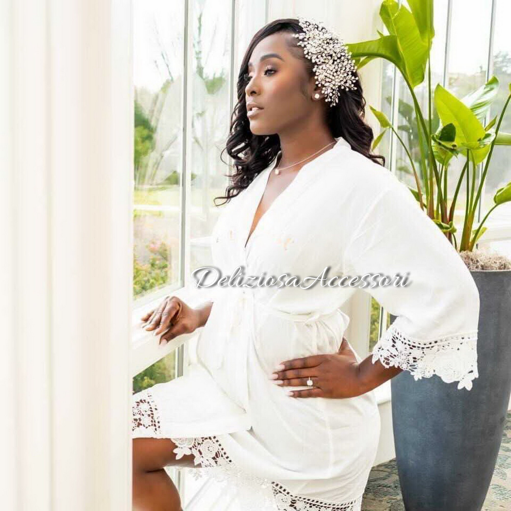 statement bridal headpiece