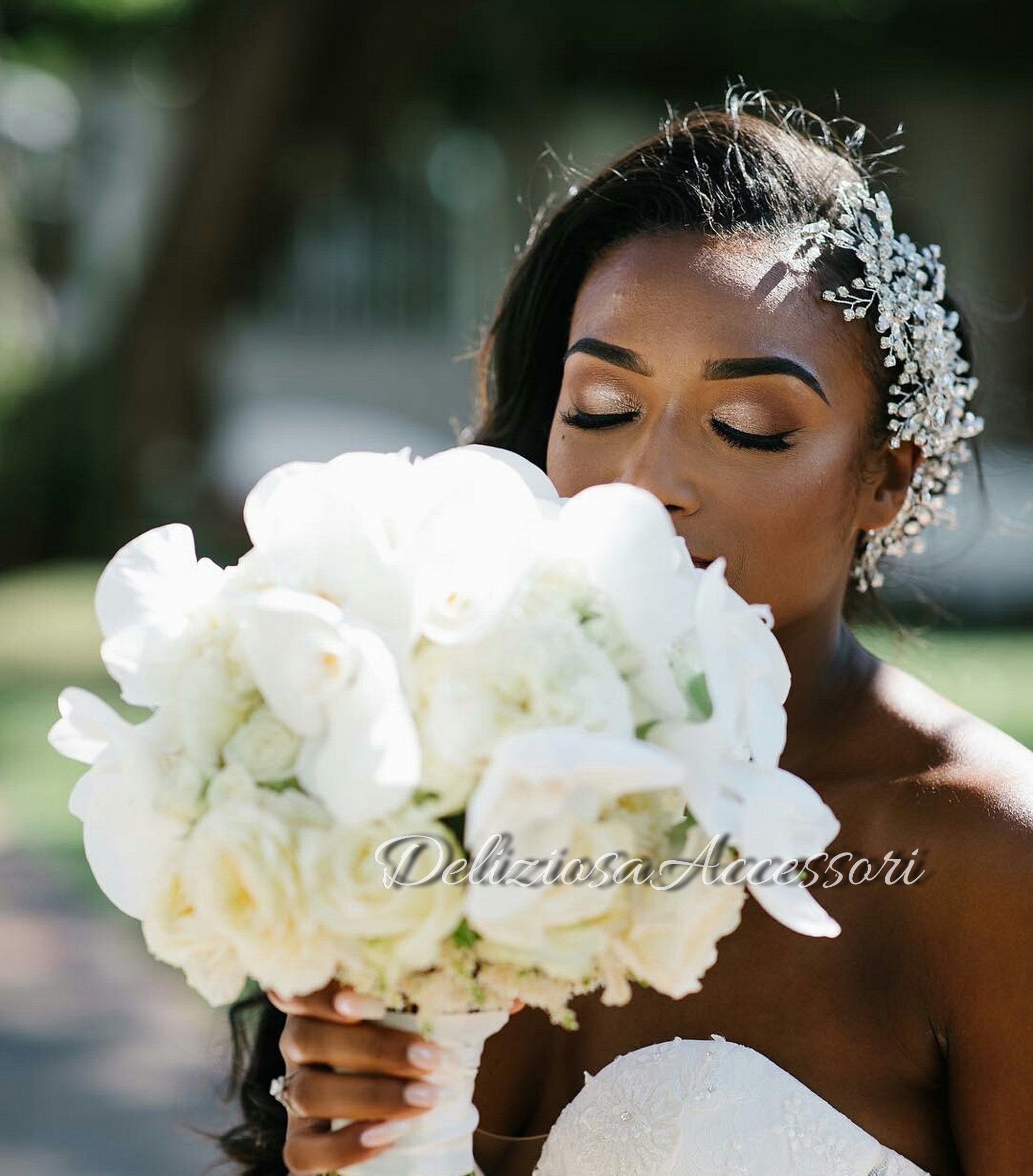 bridal side headpiece