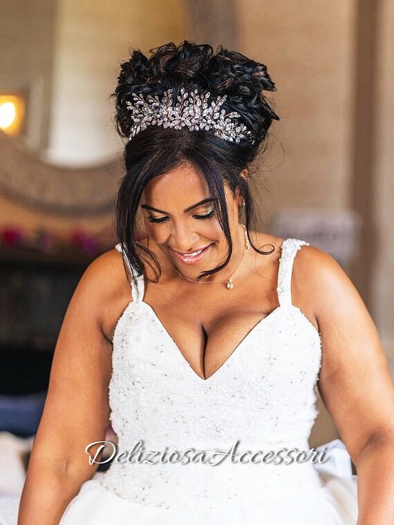 Bandeau de mari e en diamant Couronne de mariage en cristal Pi ce