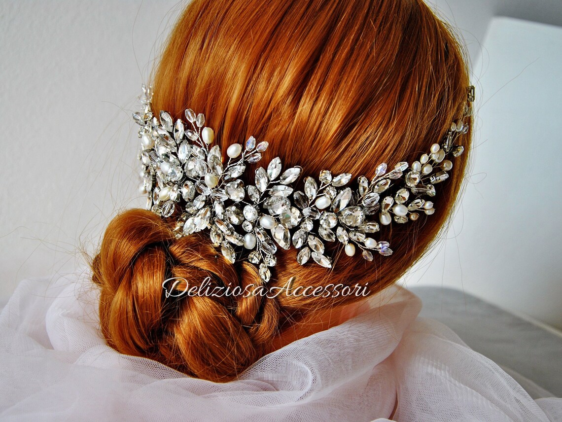 bridal diamond headpiece