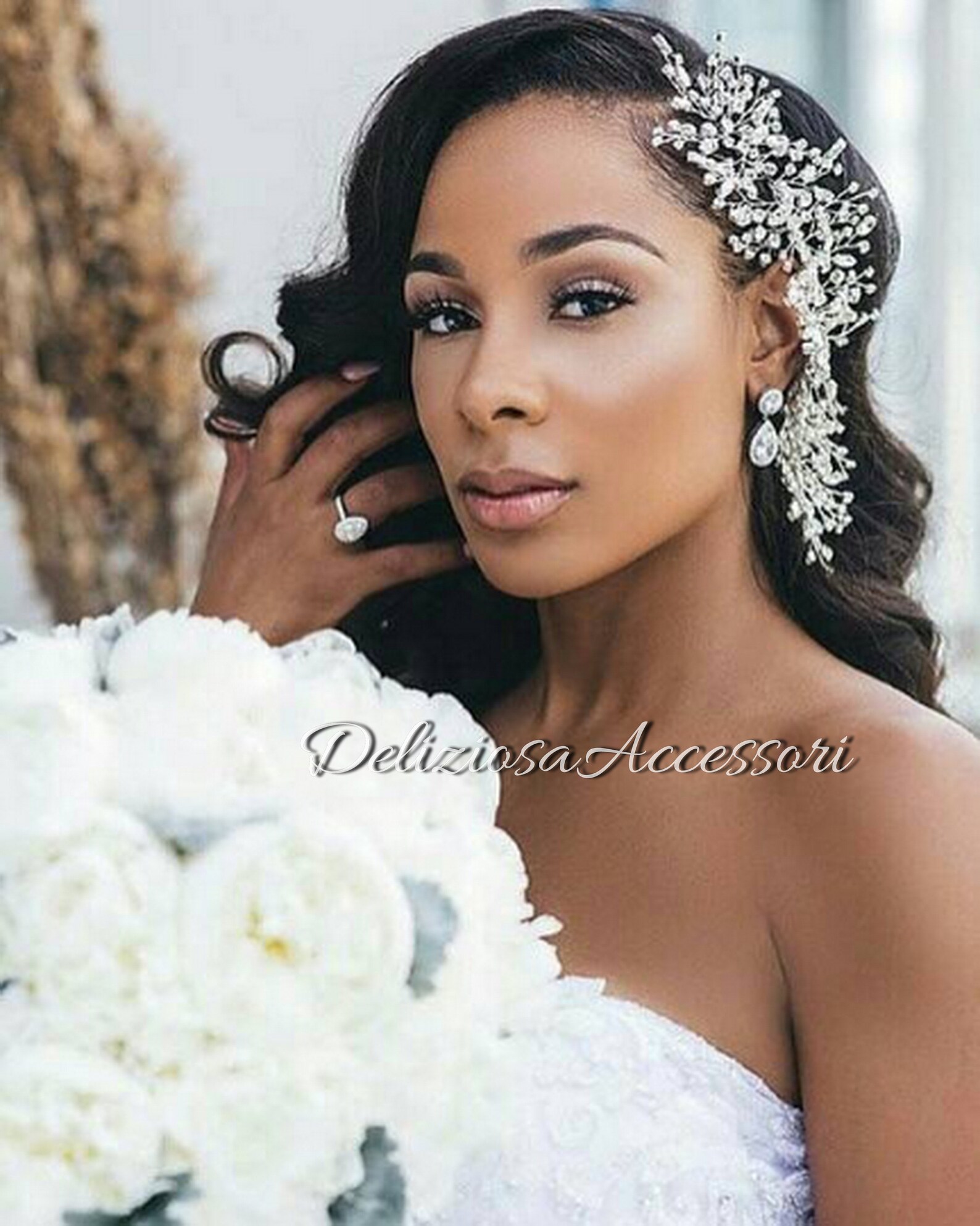 rhinestone bridal headpiece
