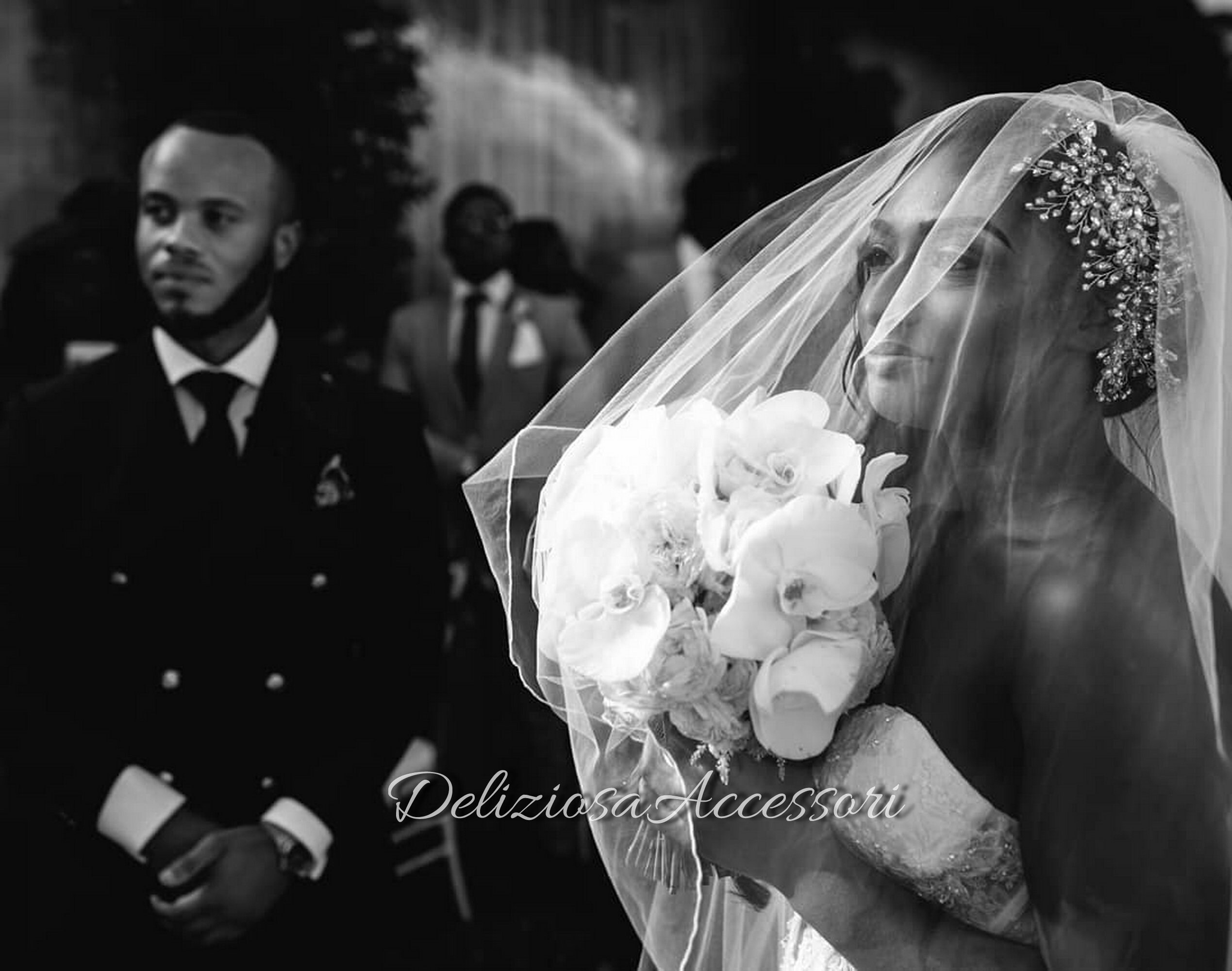 bridal statement headpiece