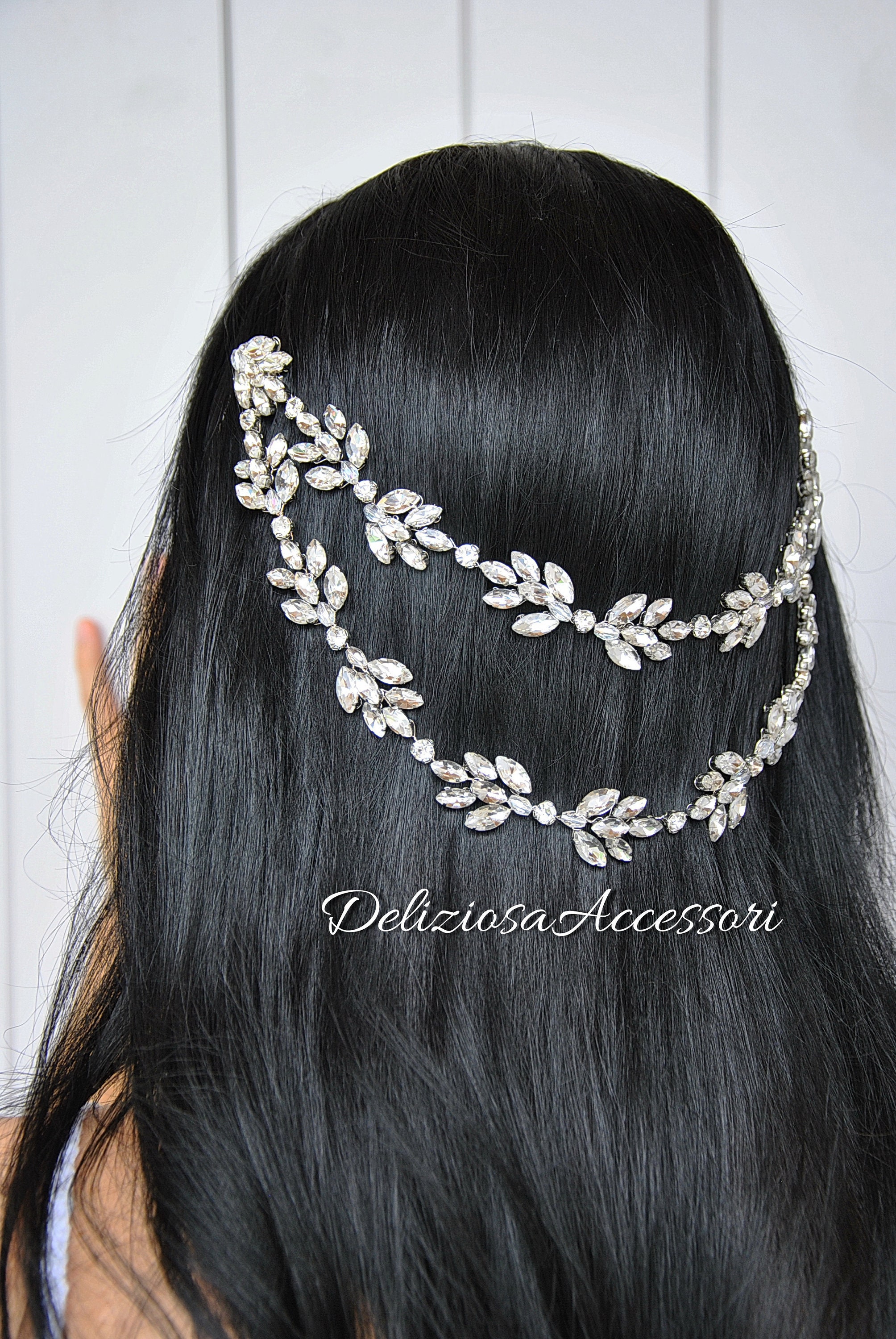 Wedding Hair Accessory Bridal Head Chain Diamond Headpiece - Etsy Canada Wedding Hair Accessory Bridal Head Chain Diamond Headpiece - Etsy Canada