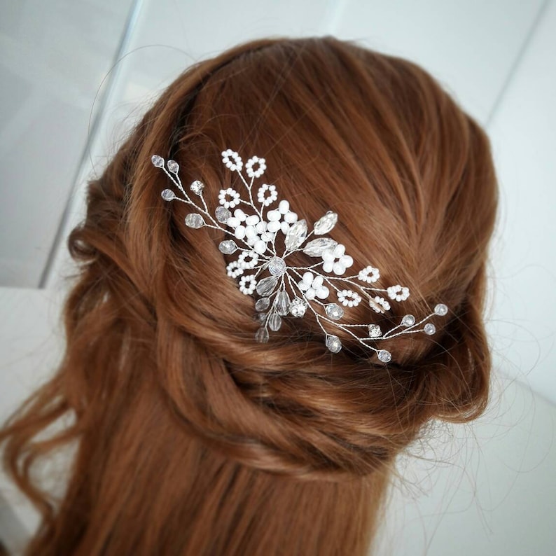 gypsophila bridal headpiece